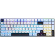 Клавиатура беспроводная AULA S100 Pro KRGD Brown Switch White/Black (6948391205755)