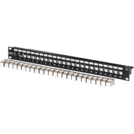 Патч-панель DIGITUS Modular patch panel, 24-port equipped 1U 19" 24-port STP Cat.6a (DN-91411-24)