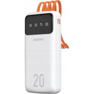 Повербанк DUDAO K6Pro+ USB-A, USB-C, built-in USB-C/Lightning/Micro-USB/USB-A cables 10W 20000mAh White (6977196682409)