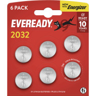 Батарейка ENERGIZER Eveready CR2032 6шт/уп (E304439600)