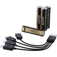 Аккумулятор VERICO AA 2200mAh TipTop, USB-C зарядка 4шт/уп
