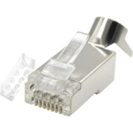 Коннектор сквозной CABLEXPERT RJ-45 FTP Cat.7 10шт/уп Silver (LC-PTF7-01/10)