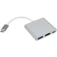 Порт-репликатор PATRON USB-C to HDMI, USB3.0, USB-C
