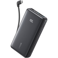 Повербанк ANKER Zolo with Built-in USB-C Cable A110E 22.5W 20000mAh Black (A110EH11)