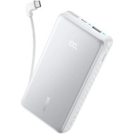 Повербанк ANKER Zolo with Built-in USB-C Cable 22.5W 20000mAh White (A110EH21)