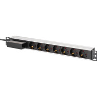 Распределитель питания DIGITUS 19", 1U, 7xSchuko, 16А, с выключателем, 1.8м (DN-95439)