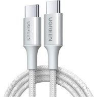 Кабель UGREEN USB-C to USB-C 100W 2м White (35221)