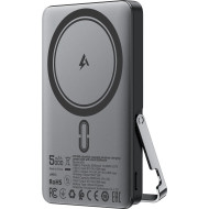 Повербанк с беспроводной зарядкой ACEFAST M16 Magnetic Fast Wireless Charge Power Bank PD18W 5000mAh Black