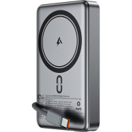 Повербанк с беспроводной зарядкой ACEFAST M18 Magnetic Fast Wireless Charge Power Bank PD22.5W 10000mAh Black