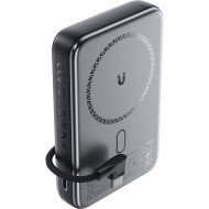 Повербанк с беспроводной зарядкой ACEFAST M24 Magnetic Fast Wireless Charge Power Bank PD22.5W 10000mAh Metal Gray