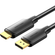 Кабель VENTION 4K Ultra DisplayPort - HDMI 1.8м Black (HFOBAC)