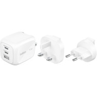 Зарядное устройство BELKIN BoostCharge Pro 3-Ports GaN Wall Charger 70W White (WCH018HQWH)