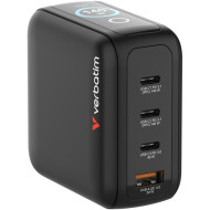 Зарядное устройство VERBATIM Mini GaN 140W 3xUSB-C, 1xUSB-A, PD3.0, QC3.0 Black