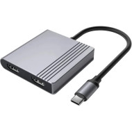 Порт-репликатор CABLEXPERT 3-in-1 USB-C to 2xHDMI/USB3.2 Gen1/PD (A-CM-COMBO3-04)
