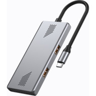 USB-хаб GEMBIRD USB-C to 2xUSB-A, 2xUSB-C 3.2 Gen. 2 Silver (UHB-CM-U310-A2C2-01)