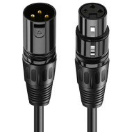 Кабель микрофонный CABLETIME Pro XLR 3P Male to Female XLR 2м Black (CF24L)
