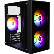 Корпус 1STPLAYER Firebase X1 3F1+PS-600FK Black 600W
