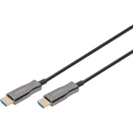 Кабель оптический (AOC) DIGITUS AOC Hybrid Fiber Optic Cable UHD 4K HDMI v2.0 15м Black (AK-330125-150-S)