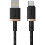 Кабель BASEUS Dura Series Fast Charging Cable USB-A to Type-C 60W 1м Black/Gold (P10377802U01-00)