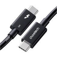 Кабель CHOETECH A3011 Thunderbolt5 (80Gbps) PD 240W, 8K@60Hz, 1м Black