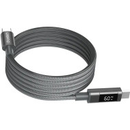 Кабель CHOETECH XCC-1067 Magnetic USB-C to USB-C PD60W 1.2м Gray (XCC-1067-GY)
