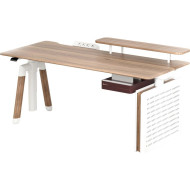 Компьютерный стол с электрорегулировкой высоты SIHOO D07 1.6m Maple/White