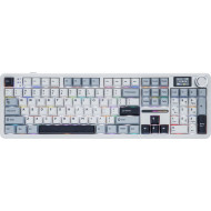 Клавиатура беспроводная AULA F108 Pro White (6978080501318)