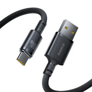 Кабель BASEUS New Braided Fast Charging Cable USB-A to Type-C 100W 1м Cosmic Black (E0426W01)