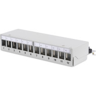 Патч-панель DIGITUS Desktop Modular Patch Panel 1U 10" 12-port FTP Cat.5e в сборе (DN-93706)