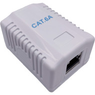 Розетка накладная CABLEXPERT RJ-45 Cat.6a FTP White (NCAC-1F6A-01)