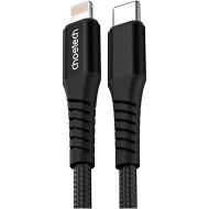 Кабель CHOETECH XCL-1030 Type-C to Lightning 27W 1м Black (XCL-1030-BK)