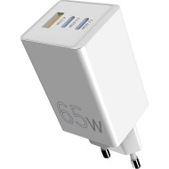 Зарядное устройство SIGMA MOBILE X-power PS65-01 2xUSB-C, 1xUSB-A GaN Charger 65W White