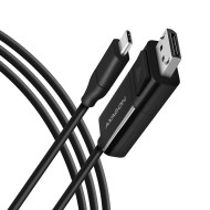 Кабель AXAGON RVC-DPC USB-C to DisplayPort 1.8м Black