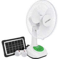 Настольный вентилятор GDTIMES GD 8069LI-12 + Solar Panel + LED Lamp
