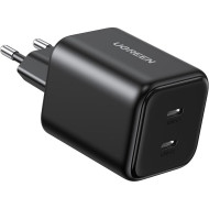 Зарядное устройство UGREEN X526 45W 2xUSB-C GaN Fast Charger Black (65058)