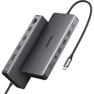 Порт-репликатор UGREEN CM681 Revodok Pro 313 13-in-1 Triple Display Docking Station (15978)
