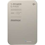 Повербанк MagSafe MOMAX 1-Power Q.Pass Qi2 20W 5000mAh Titanium (IP129Q2L)