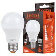 Лампочка LED TECRO TL A60 E27 8W 4000K 220V (TL-A60-8W-4K-E27)