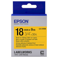 Лента EPSON LK-5YBW 18mm Black on Yellow Strong Adhesive (C53S655010)