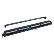 Патч-панель KINGDA 1U 19" 24-port UTP Cat.5e (KD-PP07-UTP-C5E-24P)