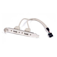 Планка расширения CABLEXPERT 2-port USB2.0 (CCUSBRECEPTACLE)