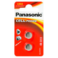 Батарейка PANASONIC Cell Power LR44 2шт/уп (LR-44EL/2B)