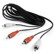 Кабель CABLEXPERT Audio 2xRCA - 2xRCA 15м Black (CCA-2R2R-15M)