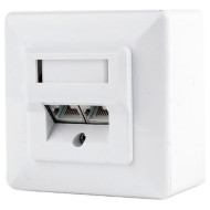 Розетка накладная CABLEXPERT 2xRJ-45 Cat.6 White (MWS-2S6-01)