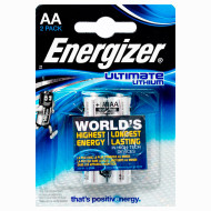 Батарейка ENERGIZER Ultimate Lithium AA 2шт/уп (639154)