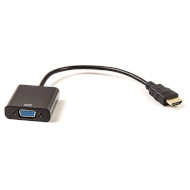 Адаптер POWERPLANT HDMI - VGA Black (CA910885)