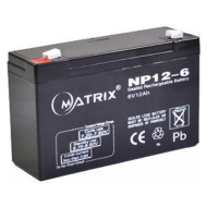 Аккумуляторная батарея MATRIX NP12-6 (6В, 12Ач)