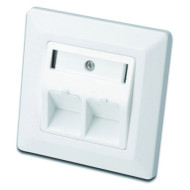 Панель лицевая DIGITUS 2хKeystone White (DN-93801-1)