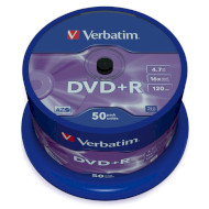 DVD+R VERBATIM AZO Matt Silver 4.7GB 16x 50pcs/spindle (43550)