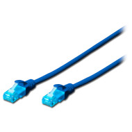 Патч-корд DIGITUS U/UTP Cat.5e CCA 0.5м Blue (DK-1512-005/B)